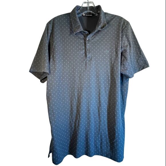 TRAVIS MATHEW MENS GOLF POLO SHIRT LARGE GREY EVERYDAY CAPSULE L ATHLEISURE - Picture 1 of 12